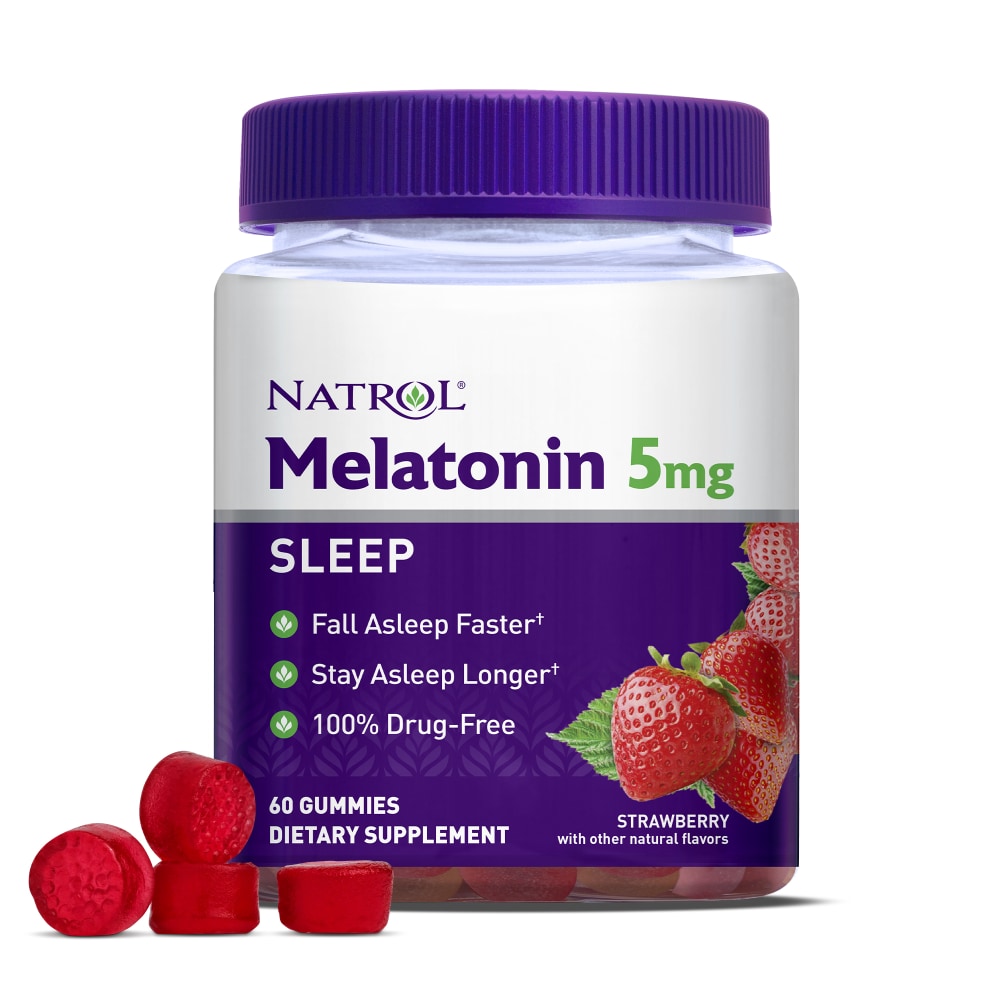 Natrol® Melatonin Gummies – 5 mg (Strawberry)